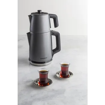 Grundig TM 6860 jeklo električni čajnik | turški čaj | Čaj, kavo | bojler | Čajnik | Vroč čaj